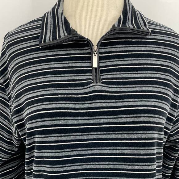 Vintage Pacer by Karen Scott Striped Pullover Jacket - Picture 5 of 5